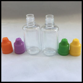 Porcellana il succo di 30ml Vape imbottiglia le bottiglie di plastica innocue per i bambini delle bottiglie del contagoccia dell'ANIMALE DOMESTICO fornitore
