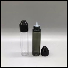 Porcellana Bottiglie di riempimento liquide dell'unicorno di E, bottiglia trasparente nera del contagoccia 60ml fornitore