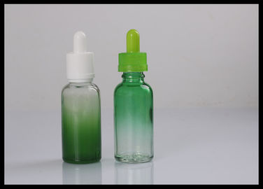 Porcellana Bottiglie di vetro liquide del contagoccia dell'olio essenziale di pendenza di verde del succo 30ml di E E fornitore