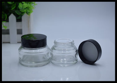 Porcellana Contenitori crema cosmetici 30g 50g del barattolo del vetro trasparente fornitore