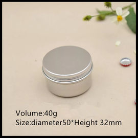 Porcellana contenitore di alluminio del metallo del barattolo crema cosmetico 40g con il coperchio della vite fornitore