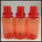 La bottiglia rossa del contagoccia dell'olio del fumo, il contagoccia di plastica 10ml imbottiglia la resistenza di base acida fornitore