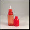 La bottiglia rossa del contagoccia dell'olio del fumo, il contagoccia di plastica 10ml imbottiglia la resistenza di base acida fornitore