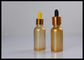 Bottiglie su ordinazione del contagoccia del vetro scuro 30ml per il cosmetico che imballa grado medico fornitore