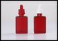 Il contagoccia liquido di vetro rosso della bottiglia E del quadrato 30ml imbottiglia la bottiglia di olio essenziale fornitore