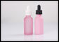 Dimensione su misura rosa delle bottiglie di vetro dell'olio essenziale del profumo con il cappuccio innocuo per i bambini fornitore