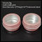Imballaggio cosmetico della scatola rosa opaca del chiodo della latta di alluminio/barattolo di Windowed fornitore