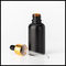 Cosmetico glassato il nero delle bottiglie di vetro dell'olio essenziale di colore che imballa forma rotonda fornitore