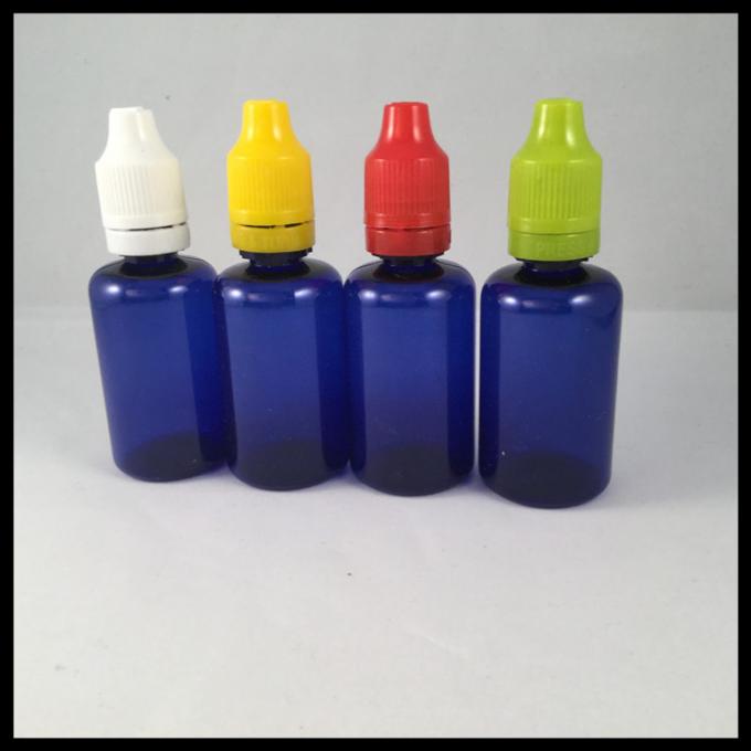 La plastica blu 30ml imbottiglia le bottiglie del liquido di Cig delle bottiglie E del contagoccia dell'ANIMALE DOMESTICO