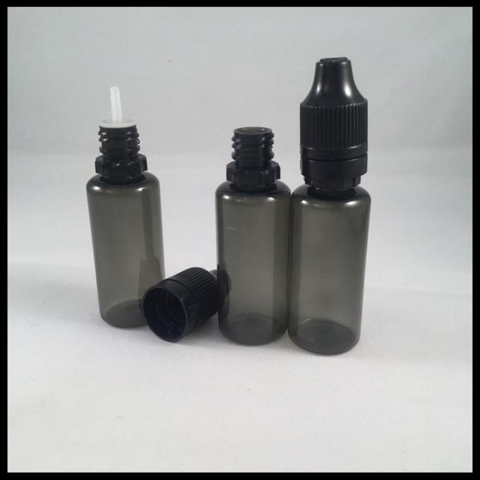Ejuice di plastica nero imbottiglia la bottiglia di olio essenziale delle bottiglie del contagoccia dell'ANIMALE DOMESTICO 15ml