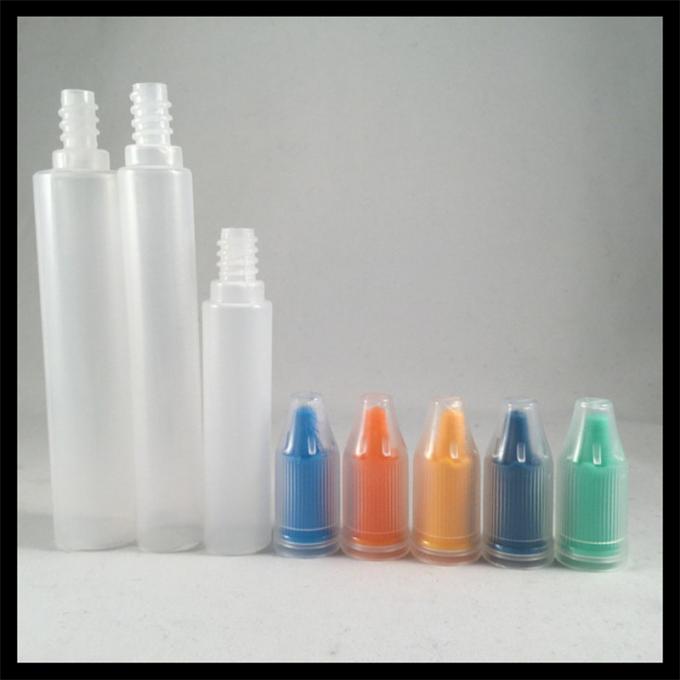 Le bottiglie liquide del vapore trasparente, svuotano 30 ml del succo della bottiglia di resistenza di base dell'acido
