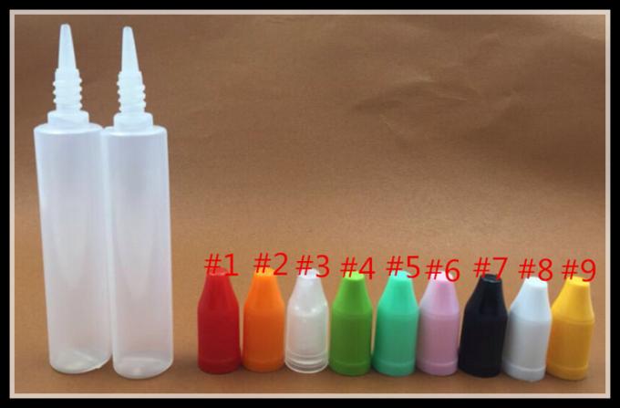 Bottiglie di plastica vuote traslucide del contagoccia del PE, bottiglie di plastica di compressione 30ml