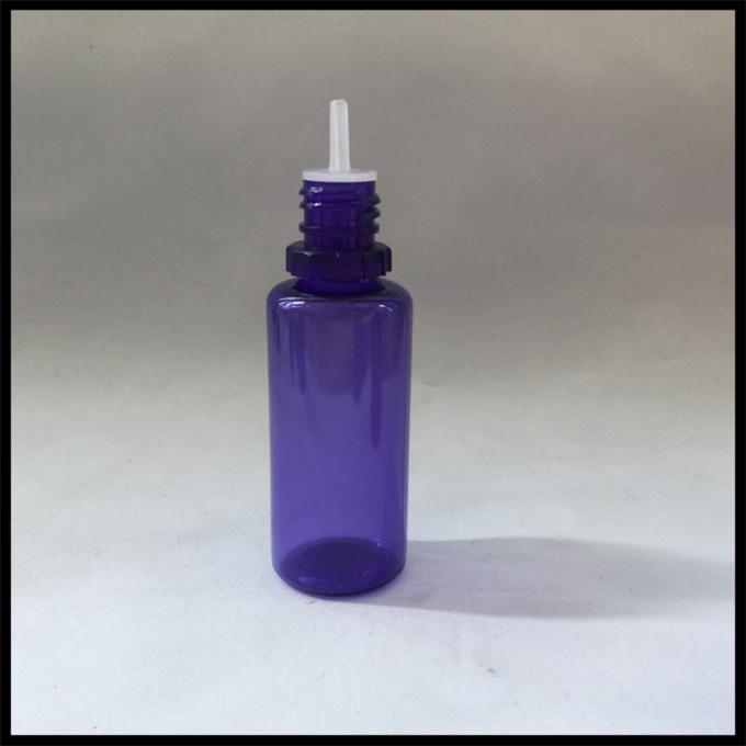 Le bottiglie liquide porpora dell'ANIMALE DOMESTICO E, contagoccia Squeezable di plastica dell'ANIMALE DOMESTICO imbottiglia la capacità 15ml