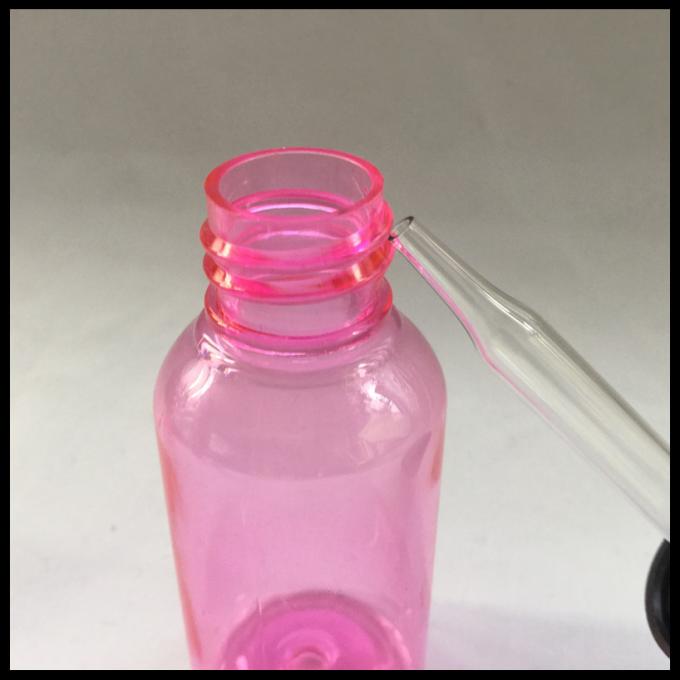 La pipetta di plastica dell'animale domestico rosa imbottiglia 30ml per la prestazione eccellente di bassa temperatura dell'imballaggio cosmetico