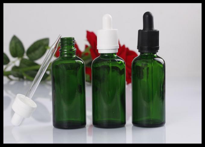 Bottiglia di olio verde della barba della bottiglia del contagoccia del vetro da bottiglia dell'olio essenziale di vetro 30ml