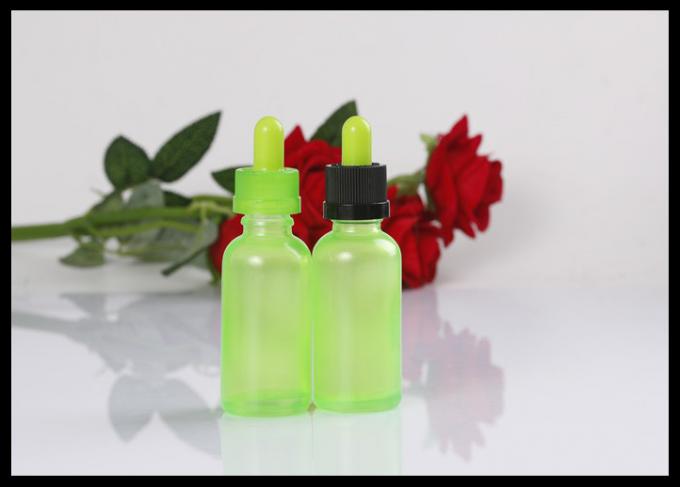 bottiglia di vetro liquida del contagoccia dell'olio essenziale della bottiglia di cig di 30ml 1oz E verde chiaro