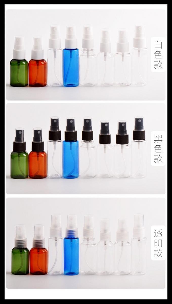 Il chiaro spruzzo di plastica ambrato di verde blu imbottiglia la bottiglia orale vuota dello spruzzo di 30ml 40ml