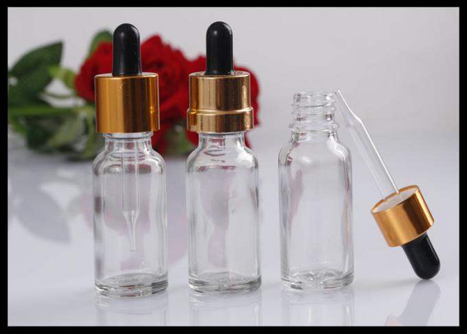 Salubrità/sicurezza chimiche trasparenti di stabilità delle bottiglie di vetro dell'olio essenziale