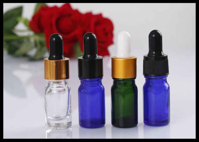 Bottiglie farmaceutiche del contagoccia di occhio di vetro, bottiglia di vetro essenziale del contagoccia degli oli 5ml