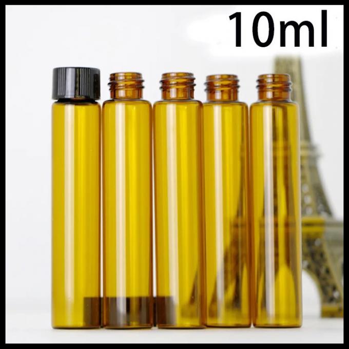 Cappuccio bianco rotondo dello spruzzo della pompa di colore di Matt delle bottiglie di vetro dell'olio essenziale di capacità 10ml