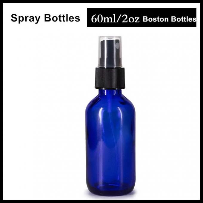 Bottiglia di vetro 30ml 60ml 120ml dello spruzzo di colore blu per lozione/profumo cosmetici