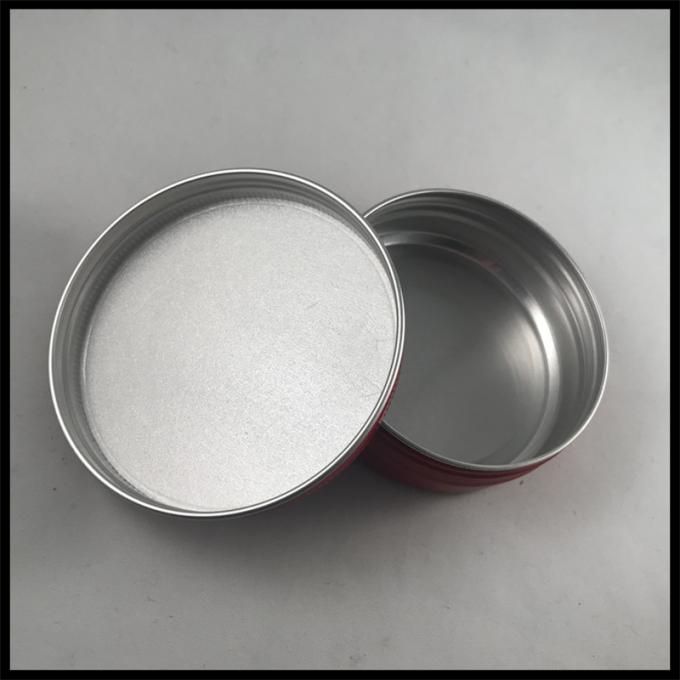 Tipo di alluminio del cotone di caso di trucco dei contenitori vuoti crema cosmetici del barattolo di forma rotonda