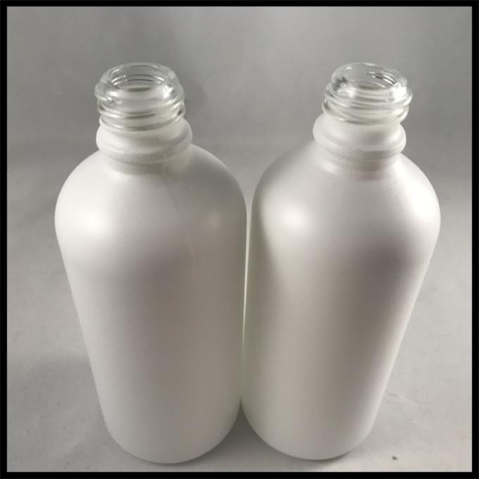 Capacità vuota di vetro glassato 100ml di bianco delle bottiglie di olio essenziale del contagoccia liquido di E