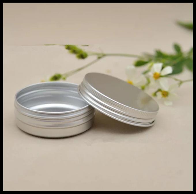Il cotone cosmetico di alluminio della crema dei contenitori 50g di forma rotonda può con il coperchio della vite