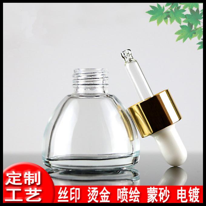 Coperchio a vite materiale cosmetico conico 15ml/20ml/30ml del vetro da bottiglia del campione della pagoda