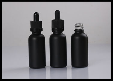 Porcellana Contenitori liquidi cosmetici glassati il nero opaco delle bottiglie di vetro dell'olio essenziale fornitore